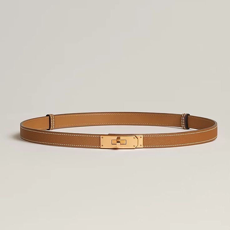 Classic Gold Turn-Lock Slim Belt