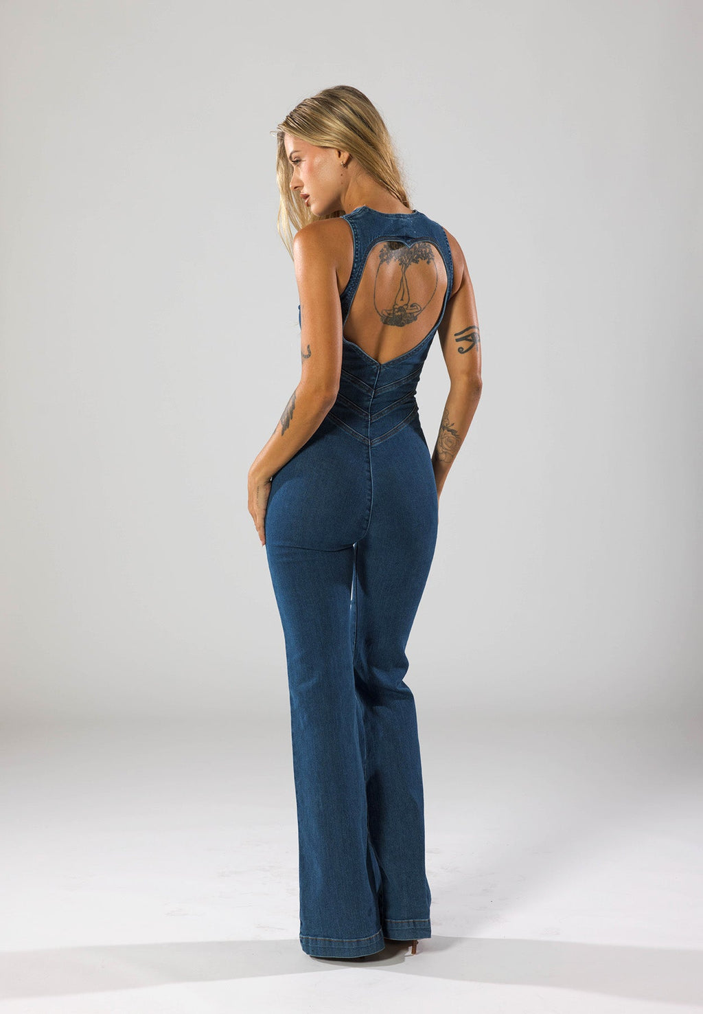Denim Slim Fit Jumpsuit