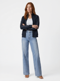 Wide Leg Denim Trousers