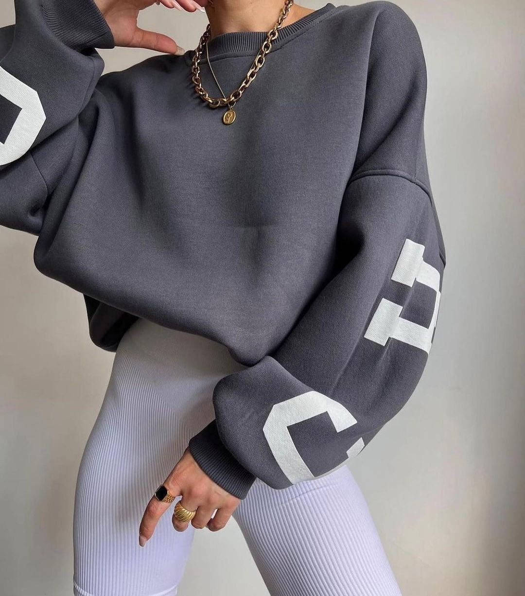 Oversized Graphic Sweater