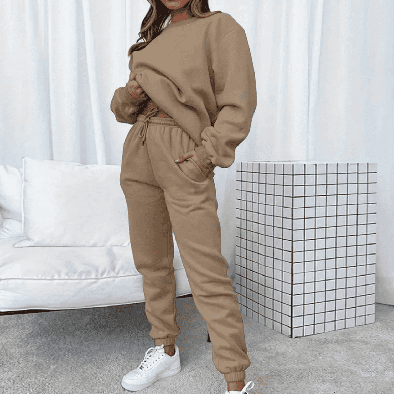 Oversized Crew Neck Lounge Set