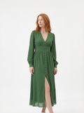 Vintage Textured Maxi Dress