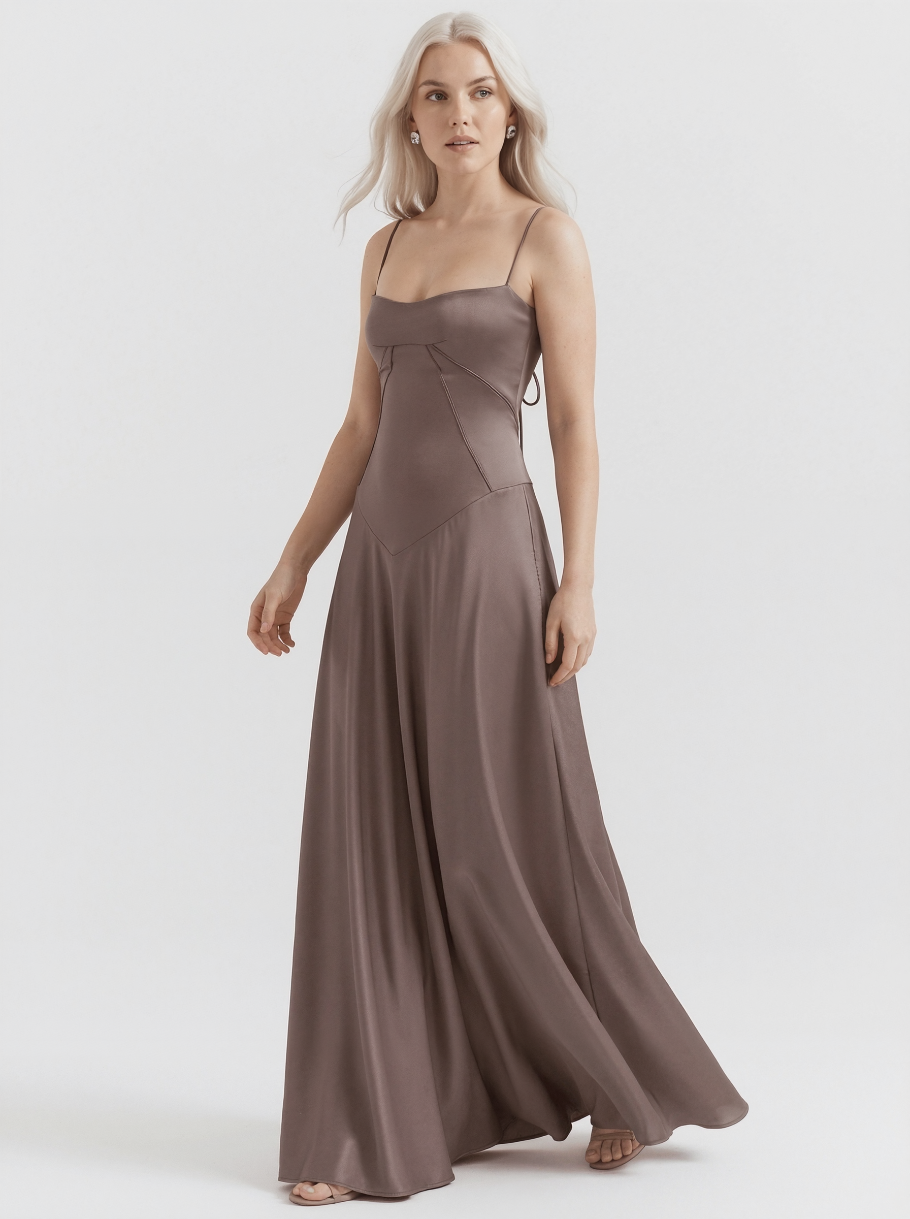 Sleeveless Bustier Maxi Dress