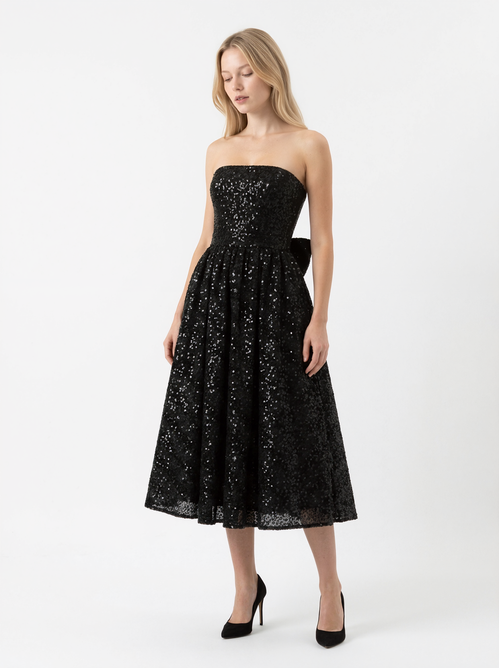 Party Sequin Midi Dress