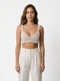 Statement Pearl Cropped Top
