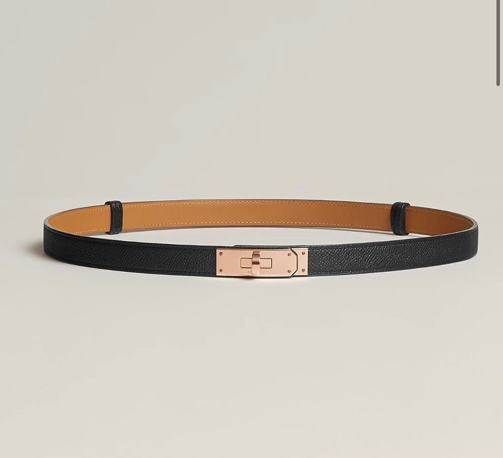 Classic Gold Turn-Lock Slim Belt