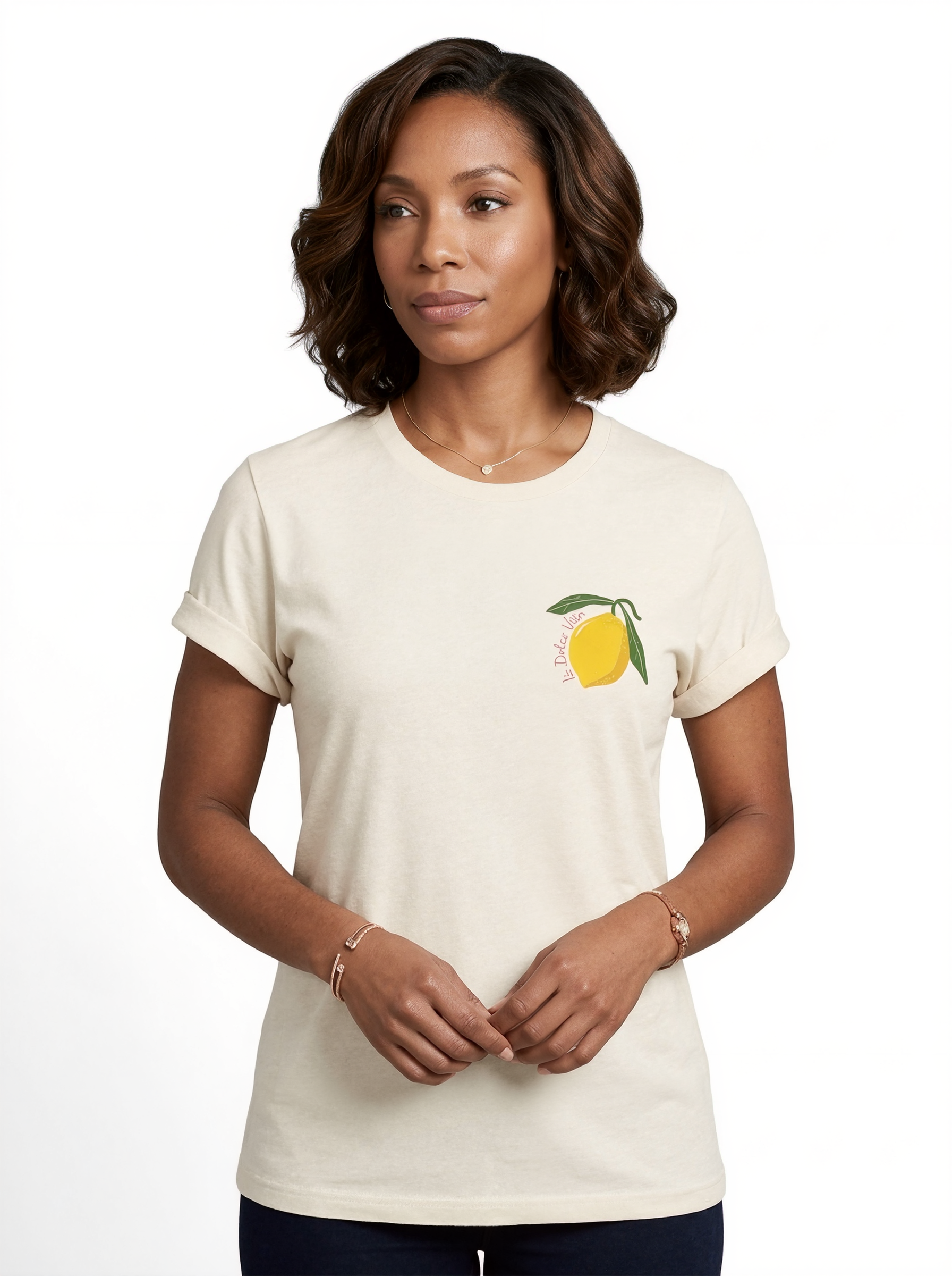 Lemon Print Casual Top