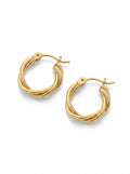 Mini Twisted Hoop Earrings