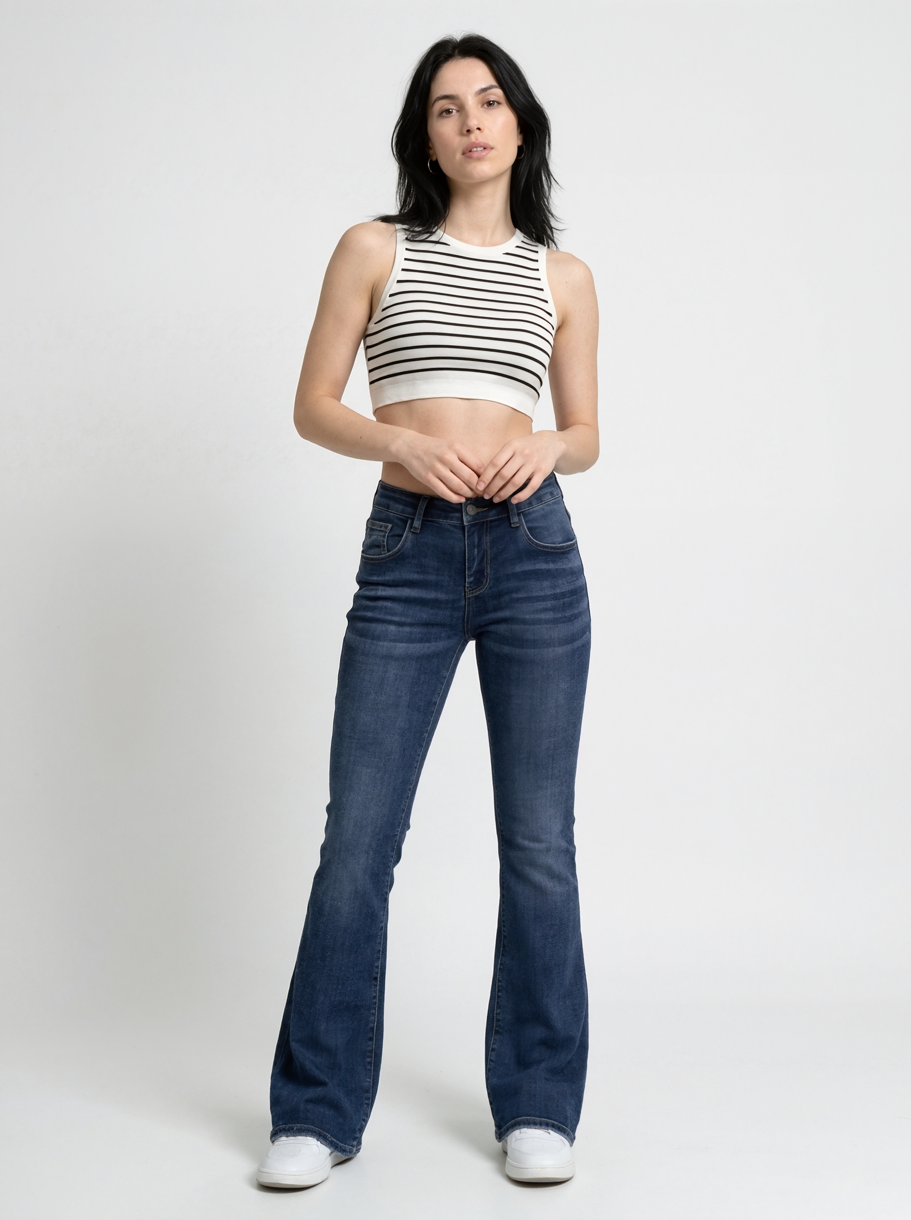 High Waist Flared Jeans