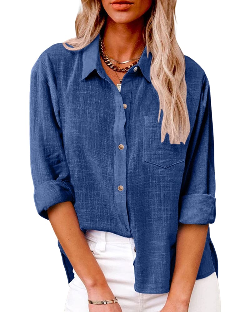 Relaxed Long Sleeve Blouse