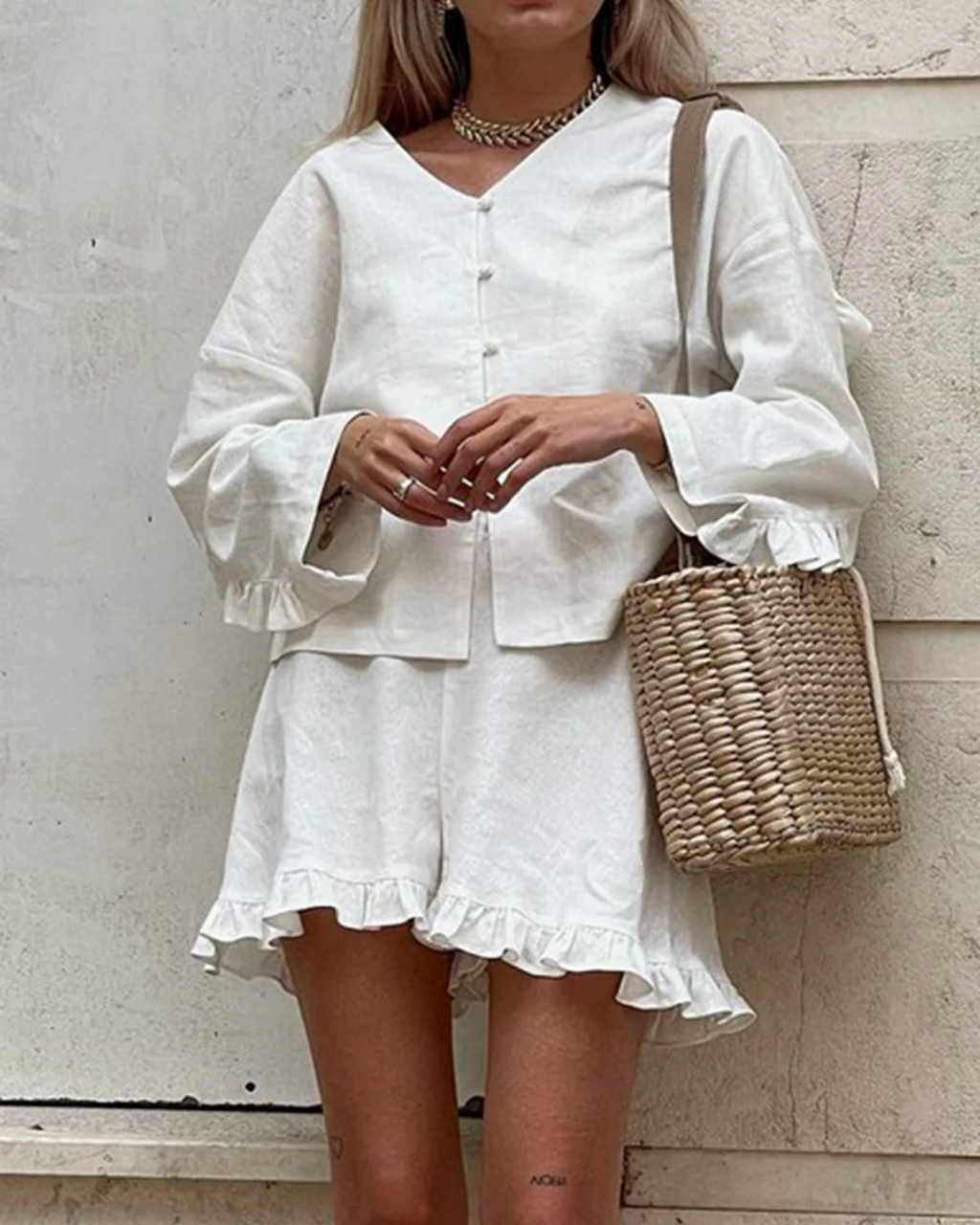 Relaxed Floral Two-Piece Set