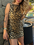 Leopard Print Mini Dress