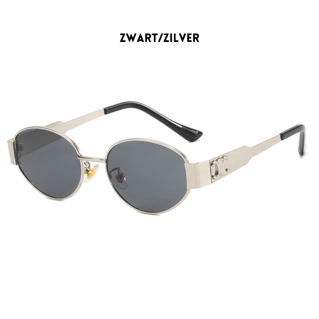 Vintage Gold Oval Sunglasses