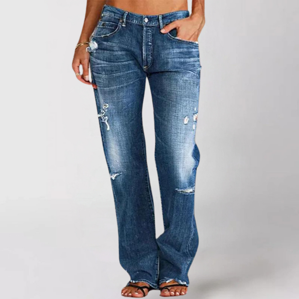 High Waist Slim Jeans
