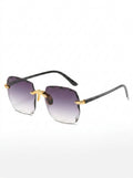 Modern Rimless Gradient Sunglasses