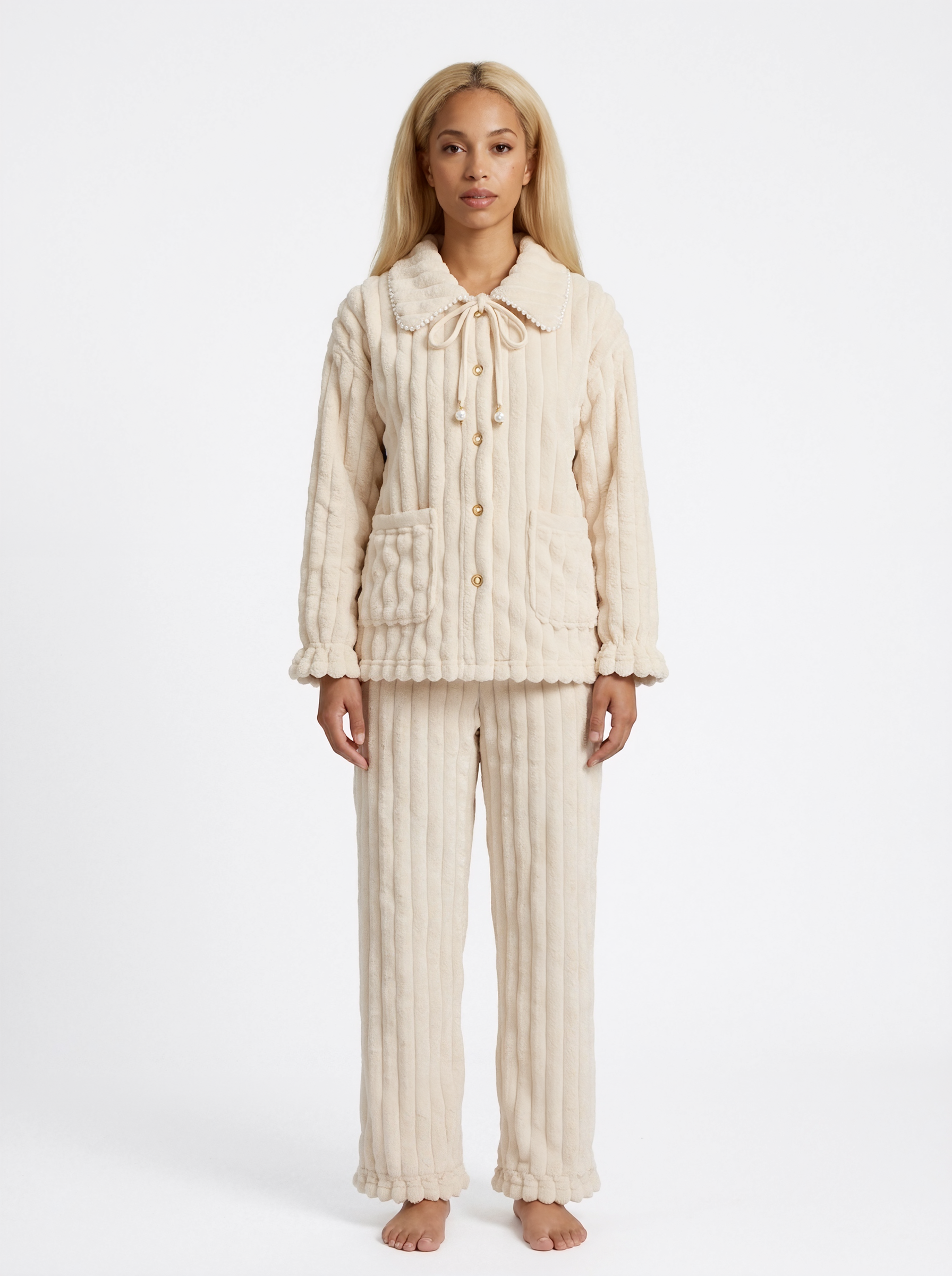 Warm Flannel Pajama Set