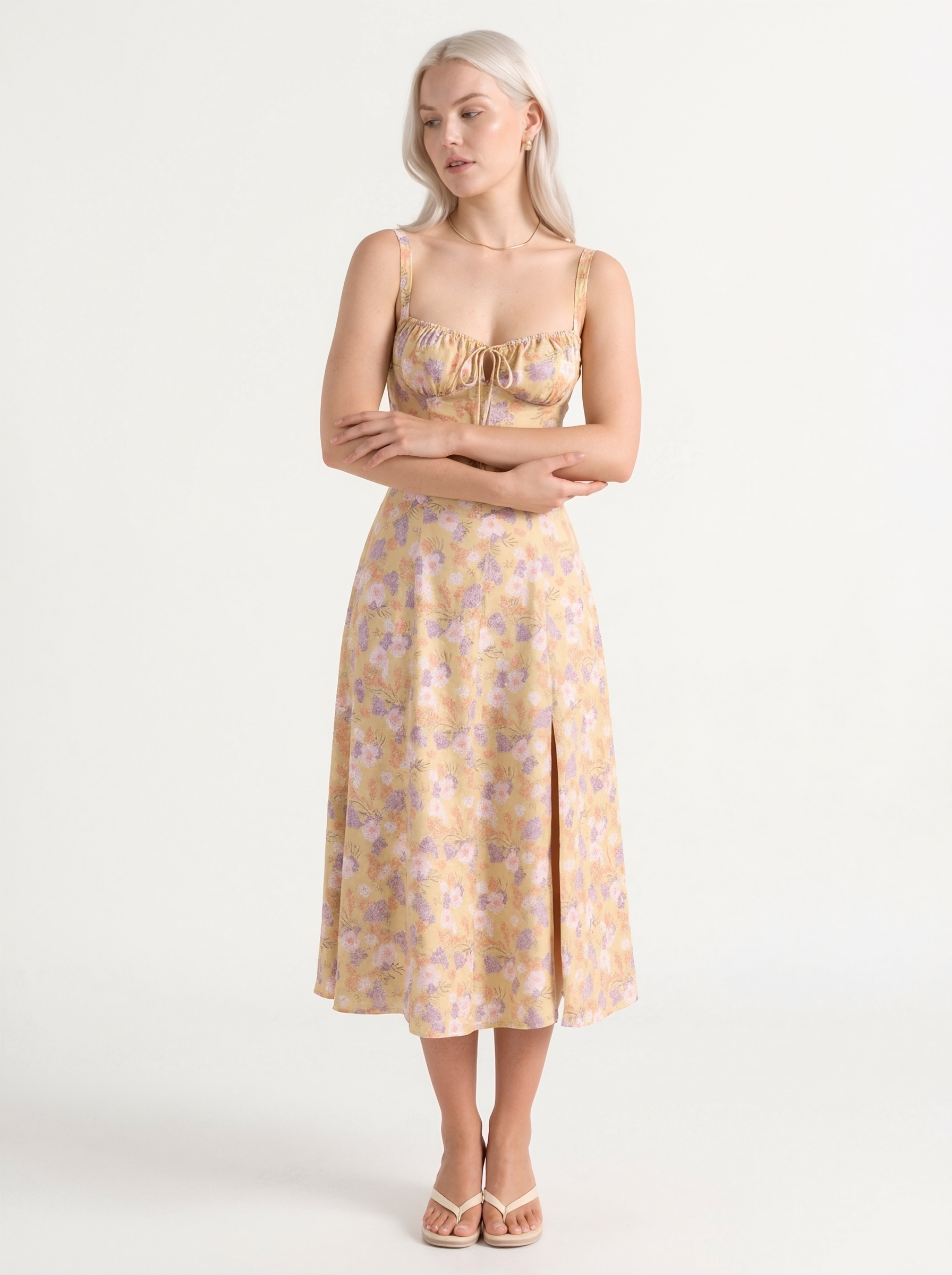 Summer Floral Midi Dress
