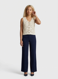 Sleeveless Crochet Knit Vest