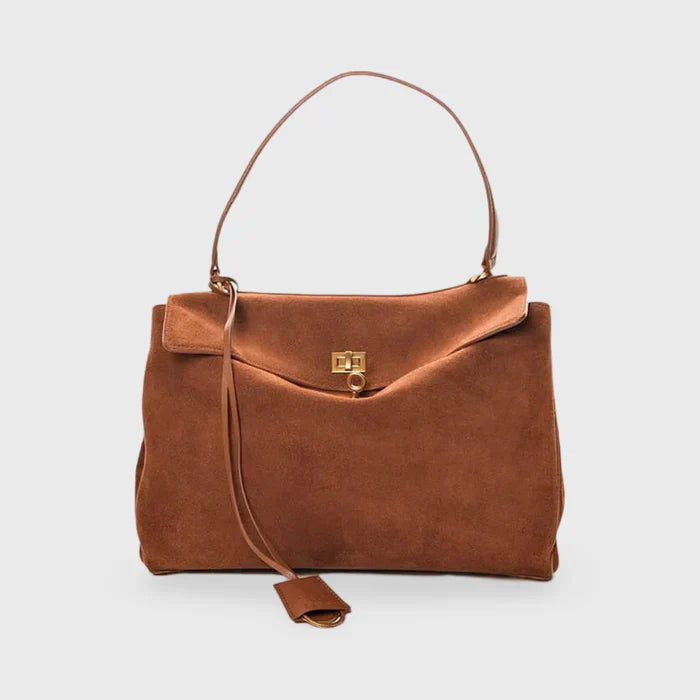 Adjustable Work Suede Shoulder Bag