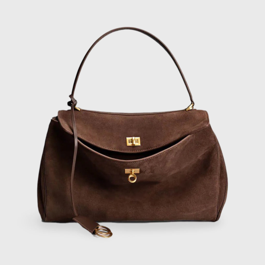 Adjustable Work Suede Shoulder Bag