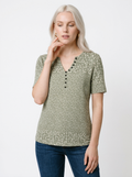 Floral Print Relaxed Blouse