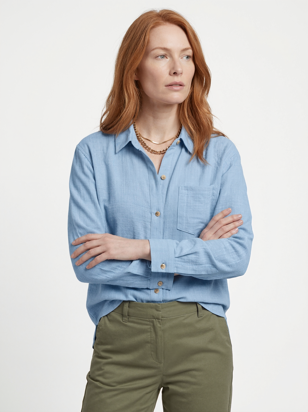 Relaxed Long Sleeve Blouse