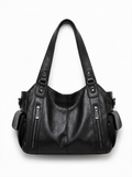 Textured Faux Leather Shoulder Crossbody Bag
