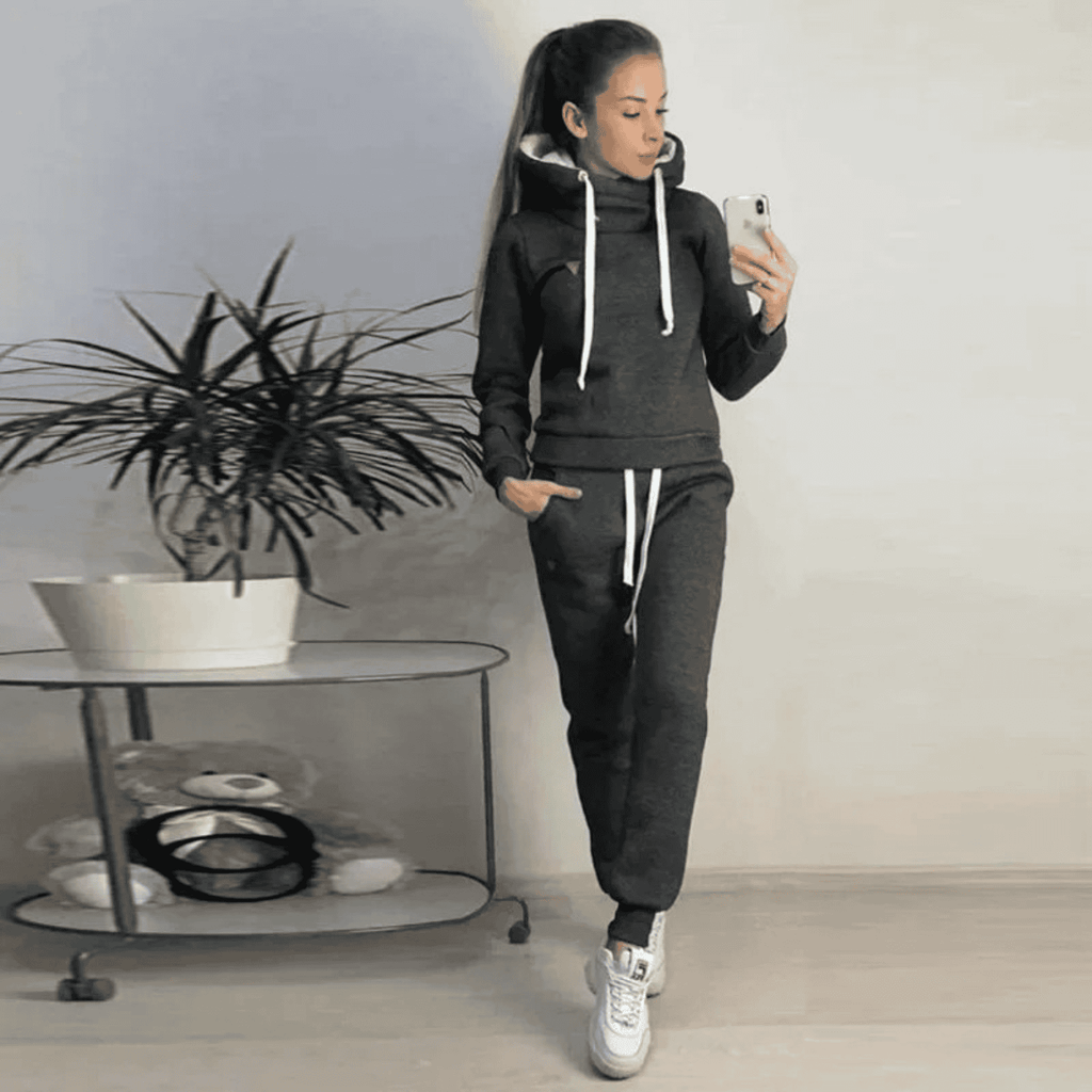 Relaxed Hooded Sweatshirt Set