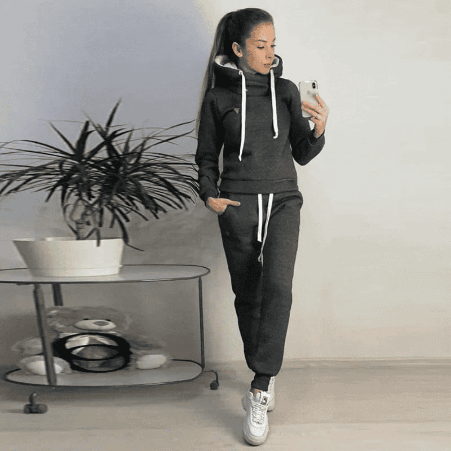 Relaxed Hooded Sweatshirt Set