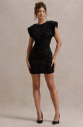 Fitted Sequin Mini Dress