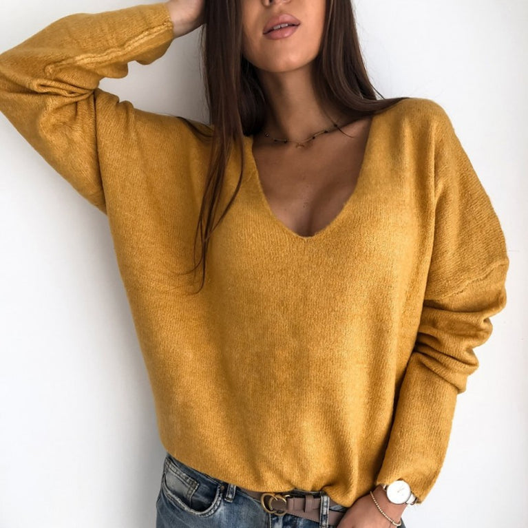 Oversized V-Neck Sweater