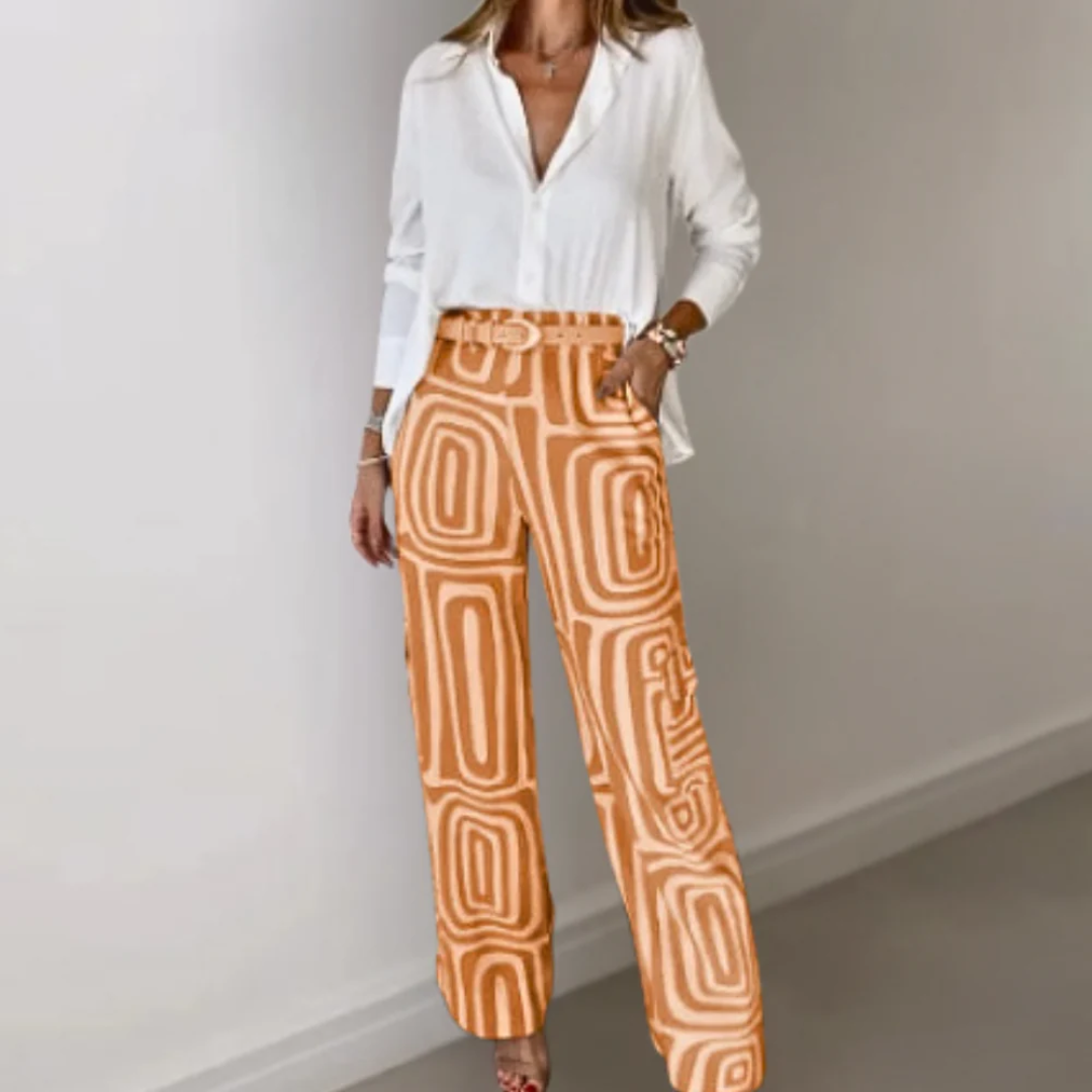 Geometric Print Two-Piece Set