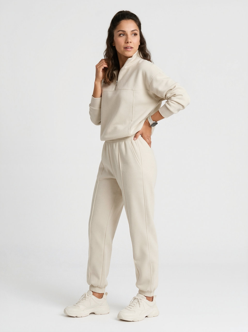 Relaxed High Waist Jogger Set