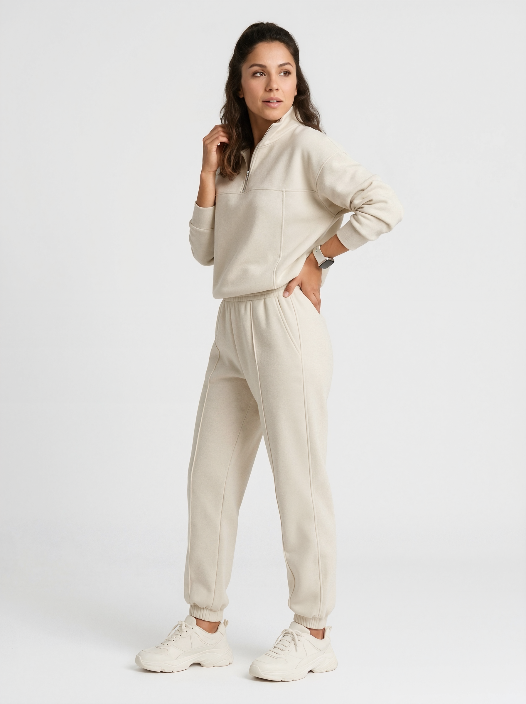 Relaxed High Waist Jogger Set