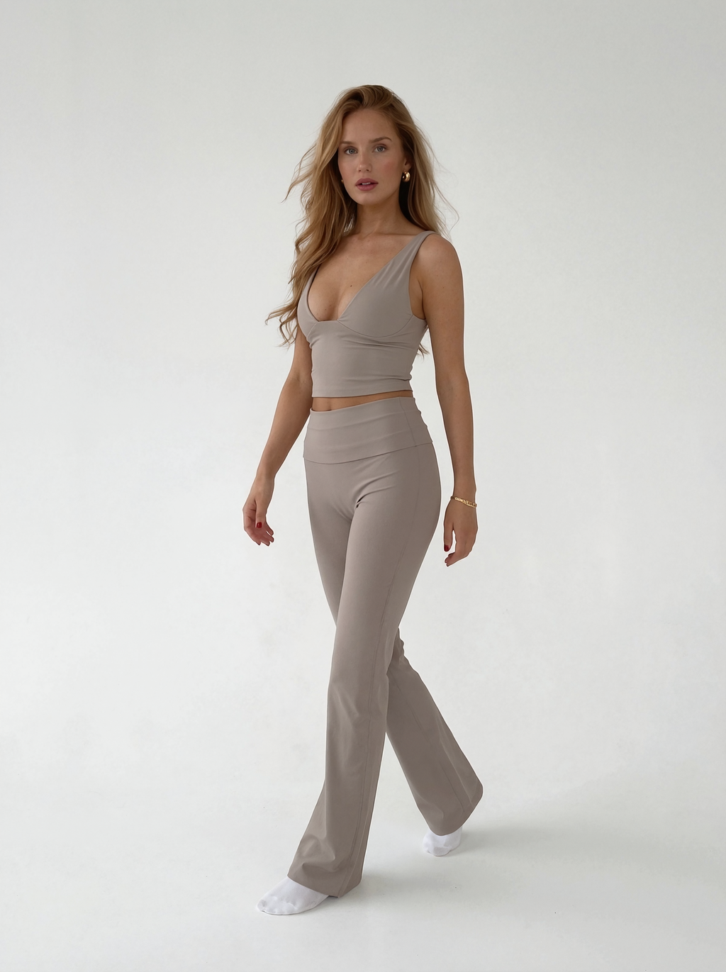 High Waist Flared Leggings
