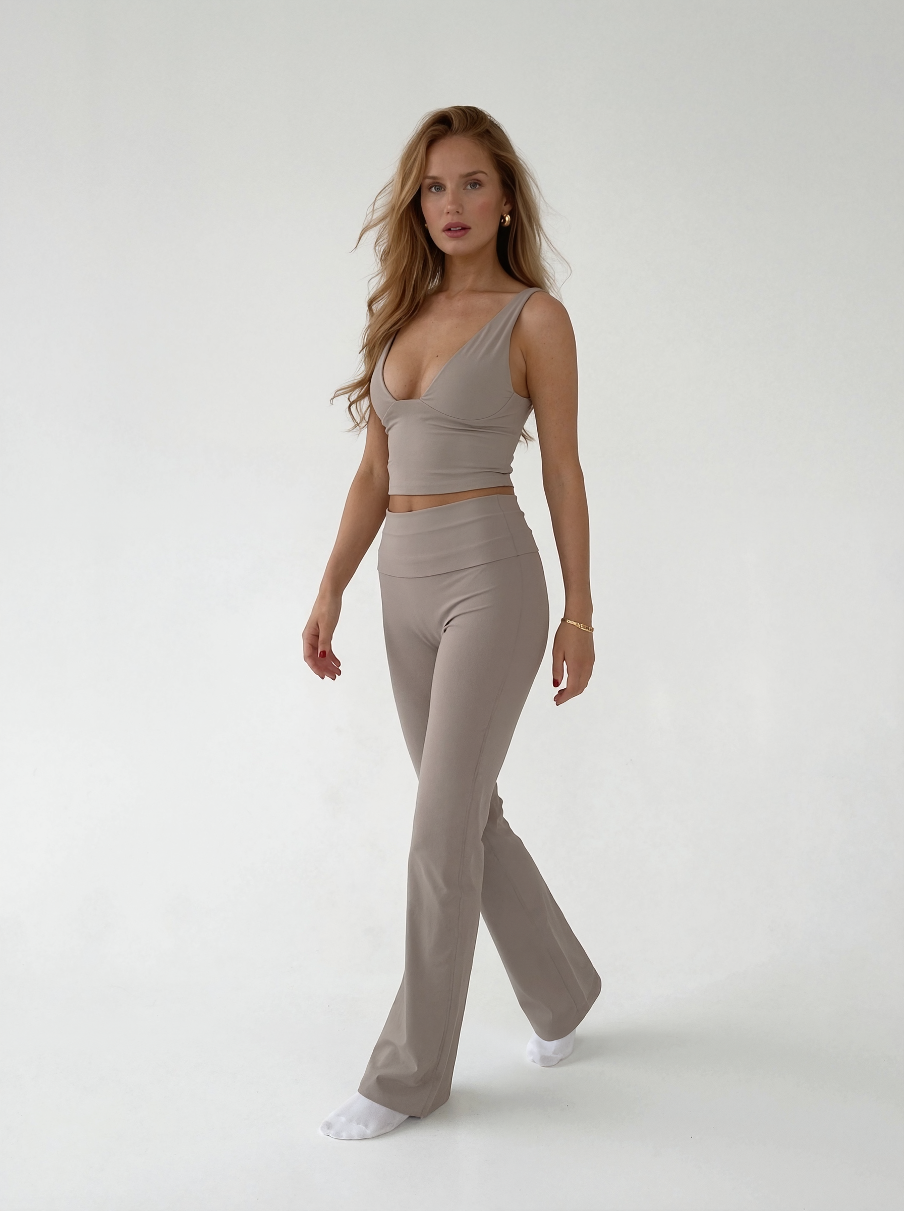 High Waist Flared Leggings