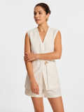 Belted Wrap Playsuit