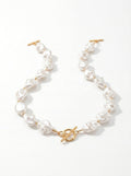 Baroque Pearl Toggle Necklace