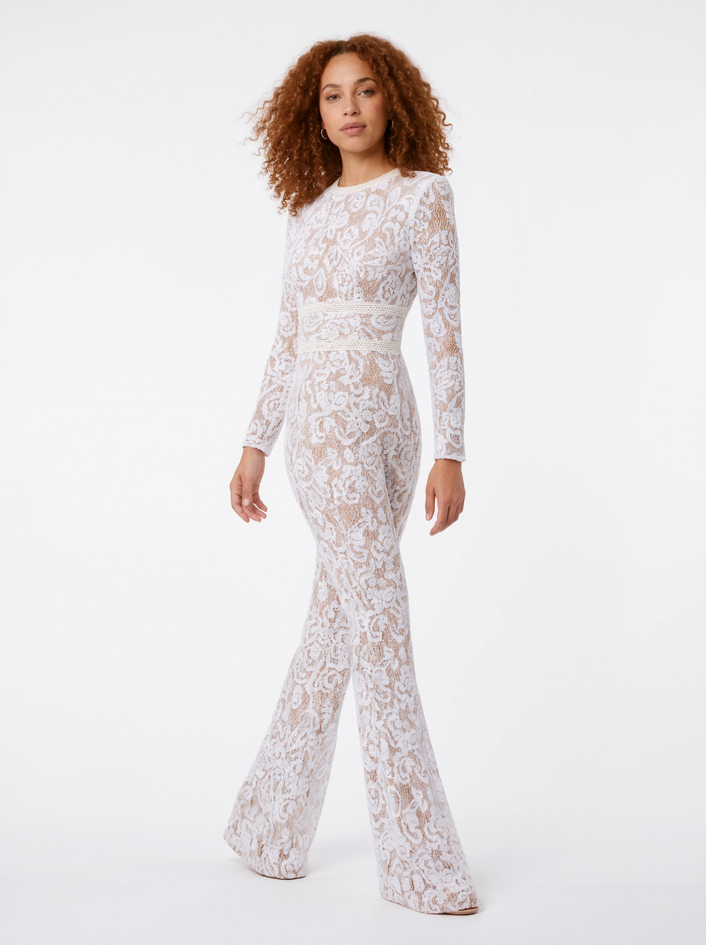 Long Sleeve Lace Jumpsuit