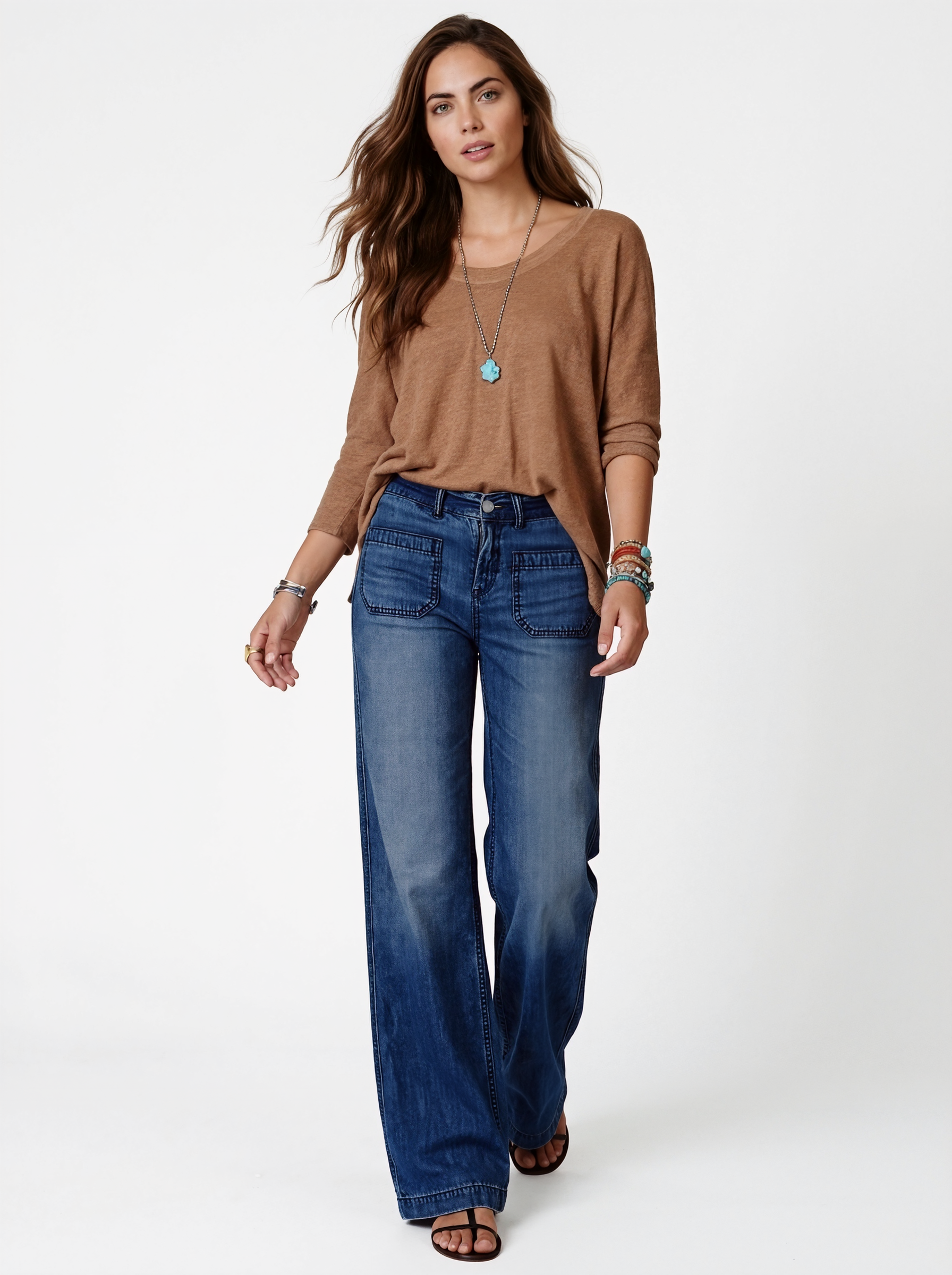 High Waist Wide Leg Jeans