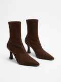 Pointed Toe Heeled Ankle Boots
