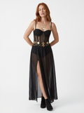 Sheer Corset Maxi Dress