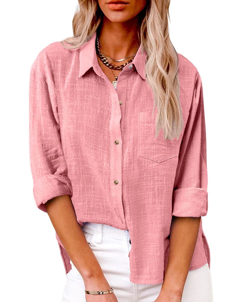 Relaxed Long Sleeve Blouse
