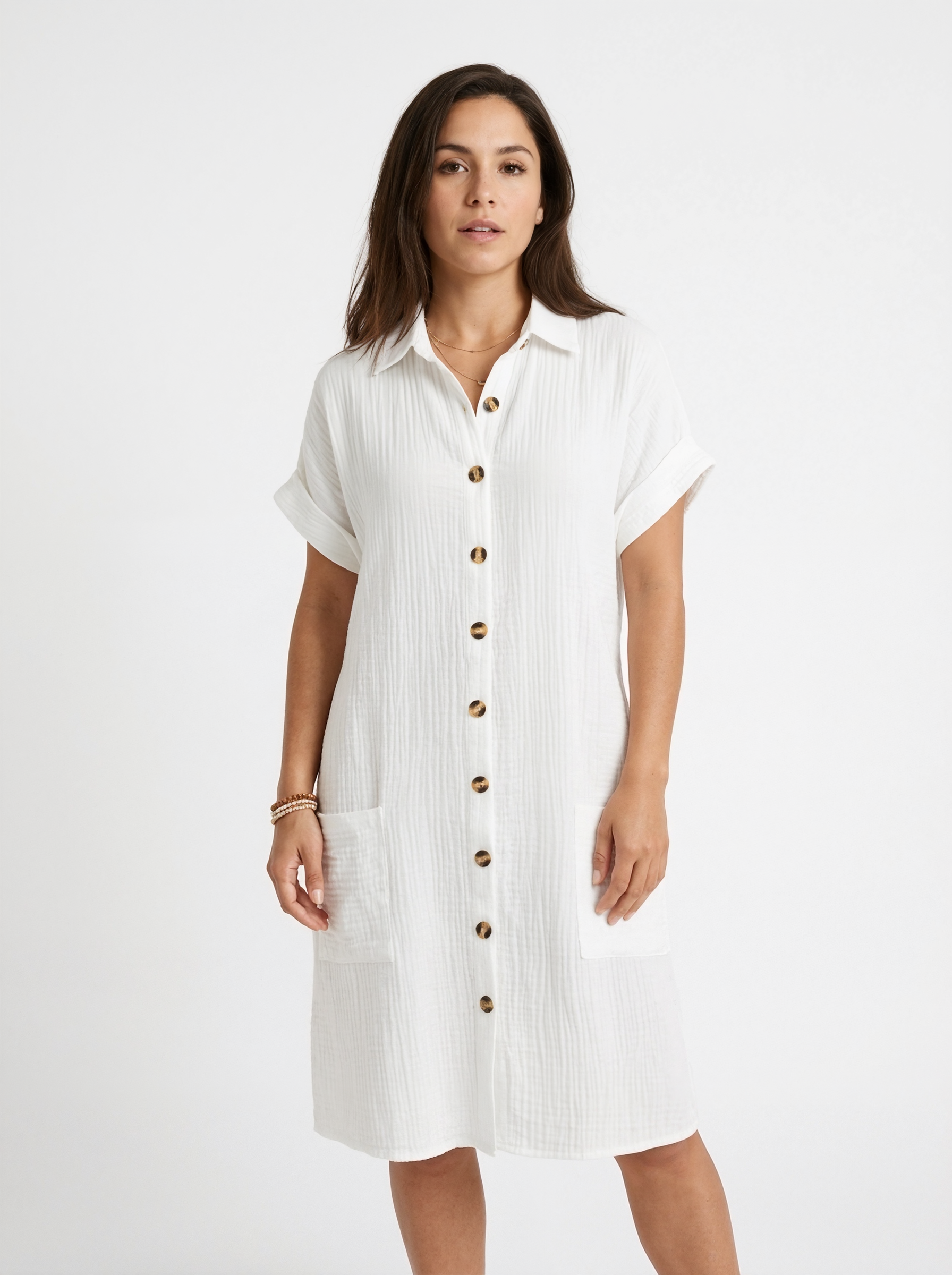 Relaxed Polo Midi Dress