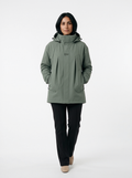 Rainproof Mid-Length Hooded Jacket