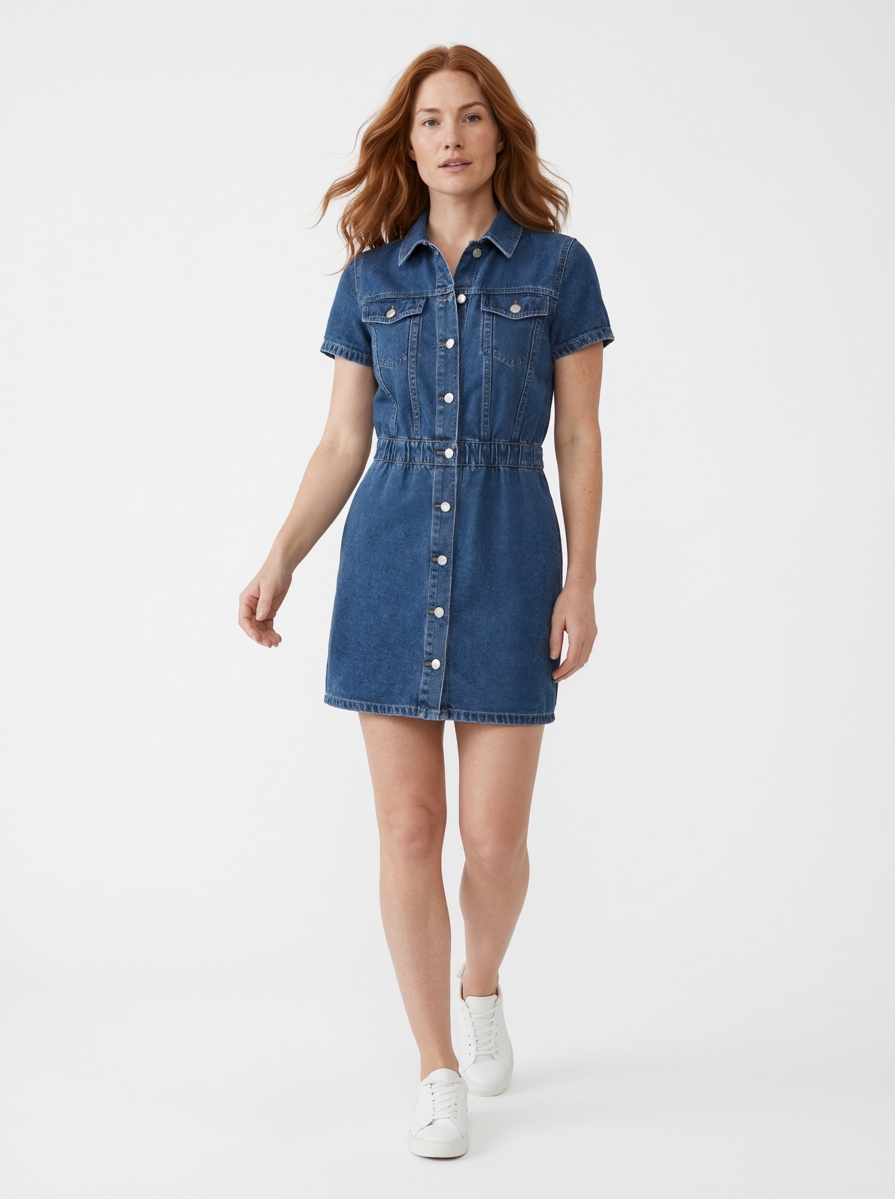 Denim Shirt Mini Dress