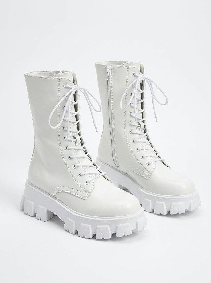 Chunky Platform Knee High Boots