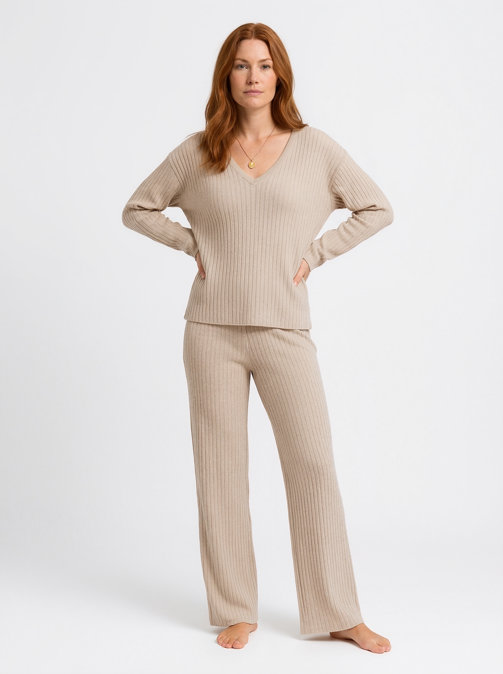 Ribbed Knit Set