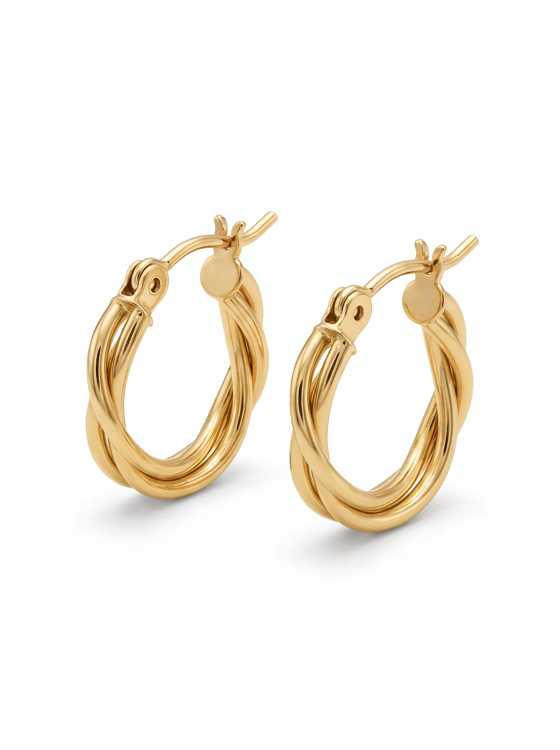 Mini Twisted Hoop Earrings