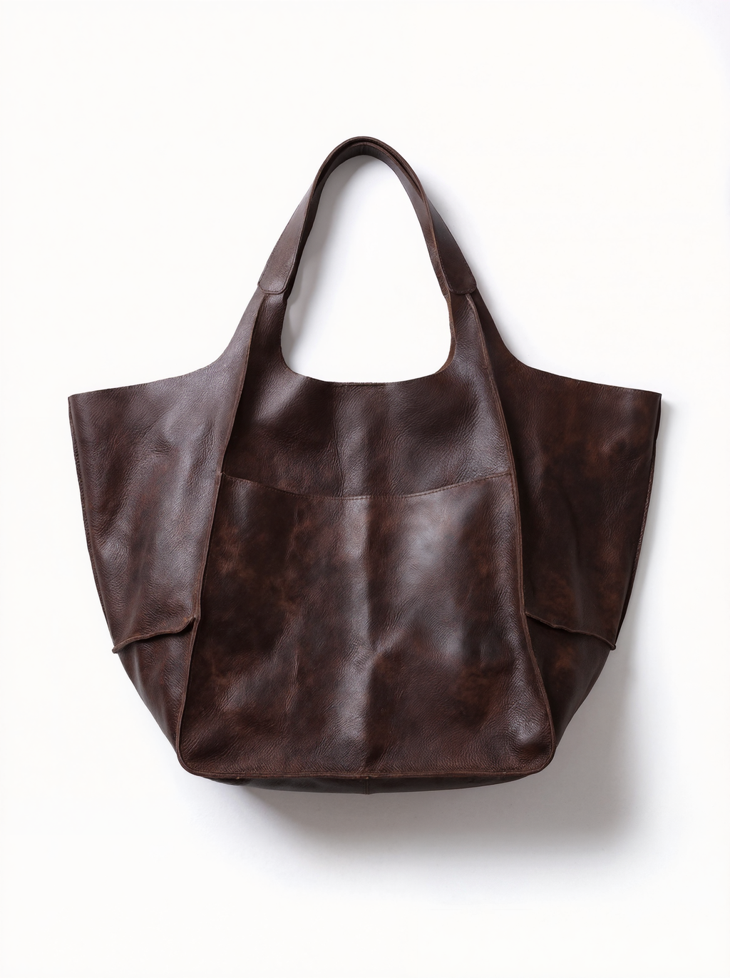Oversized Distressed Shoulder Bag
